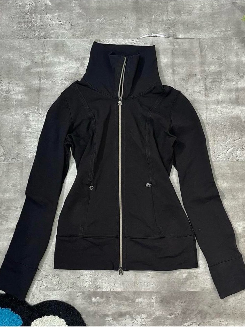 Lululemon Black Define Jacket Zip Up High Neck Womens Size 6 Small Athletic Yoga